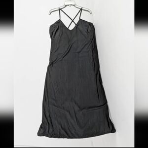 Black spaghetti strap maxi dress XL